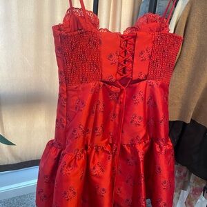 For Love And Lemons Scarlet Lace Dress